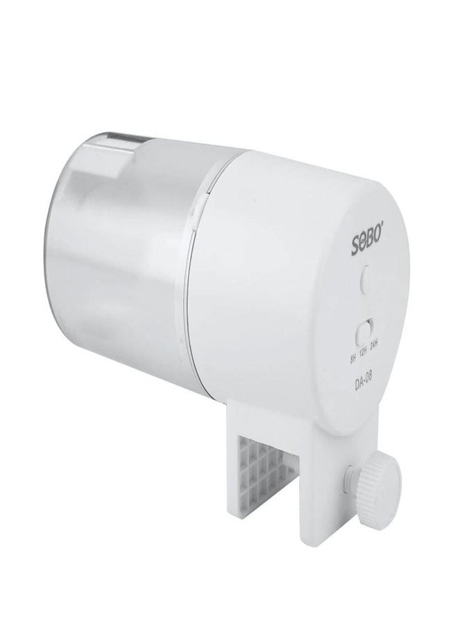 PET FUN مغذي أسماك أوتوماتيكي PET FUN SOBO DA-08 | موزع طعام أسماك أوتوماتيكي لحوض السمك | فترات تغذية قابلة للتعديل (8/12/24 ساعة) | علبة وجبات خفيفة 60 غ و100 غ | سعة كبيرة (البطاريات غير مشمولة) - Image 2